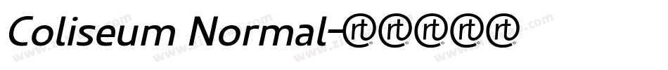 Coliseum Normal字体转换